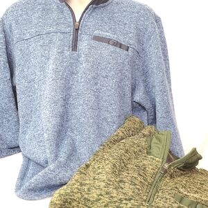 Eddie Bauer Teal and Gray Knit Sweater